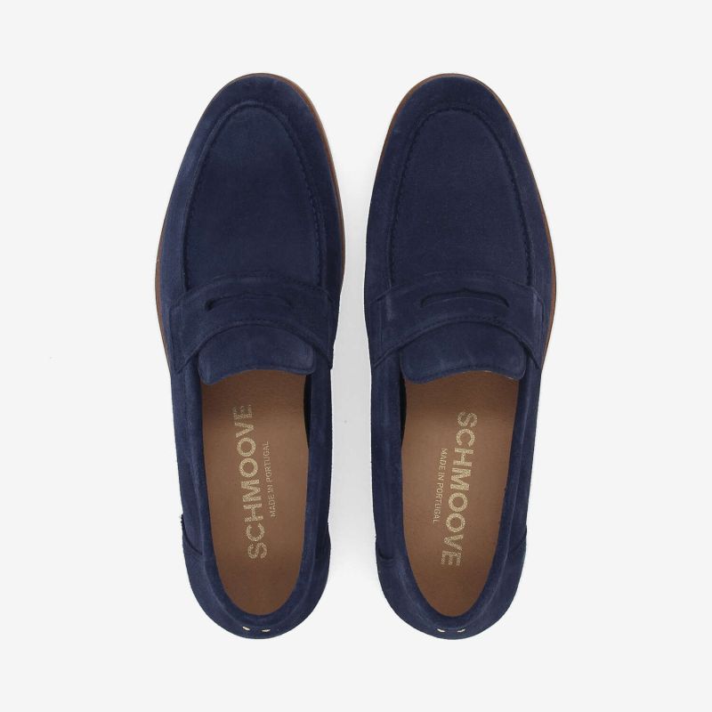 SMART MOC M - SUEDE LEATHER - NAVY